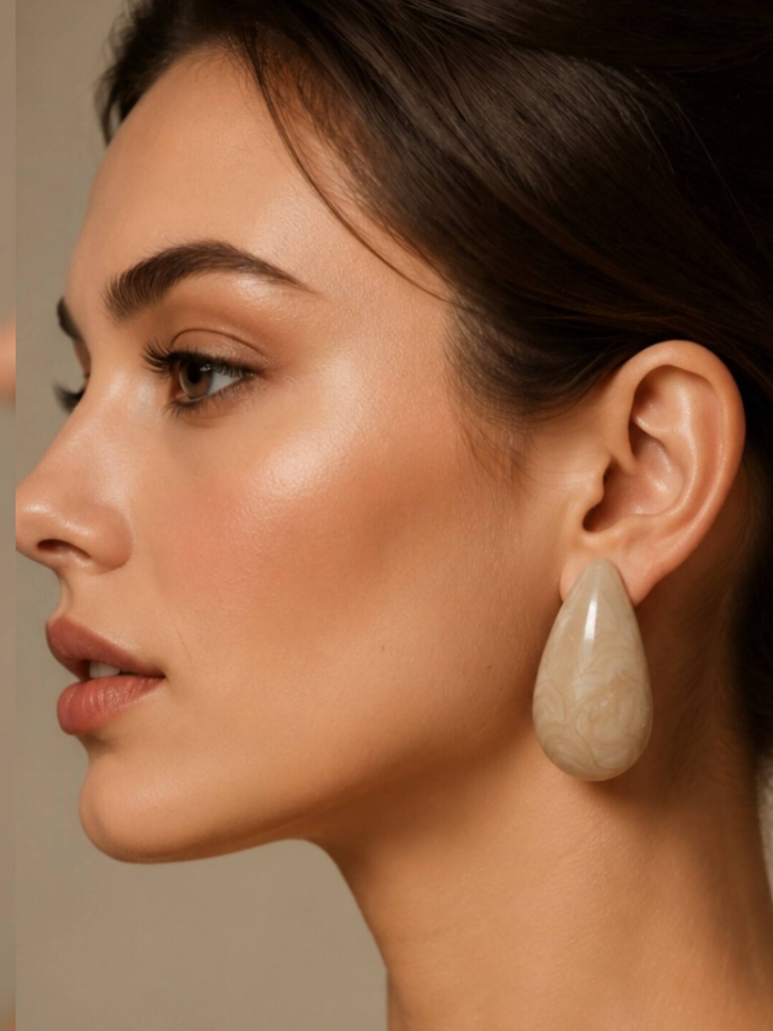 گوشواره مدل اشکی مینا کاری  وارداتی