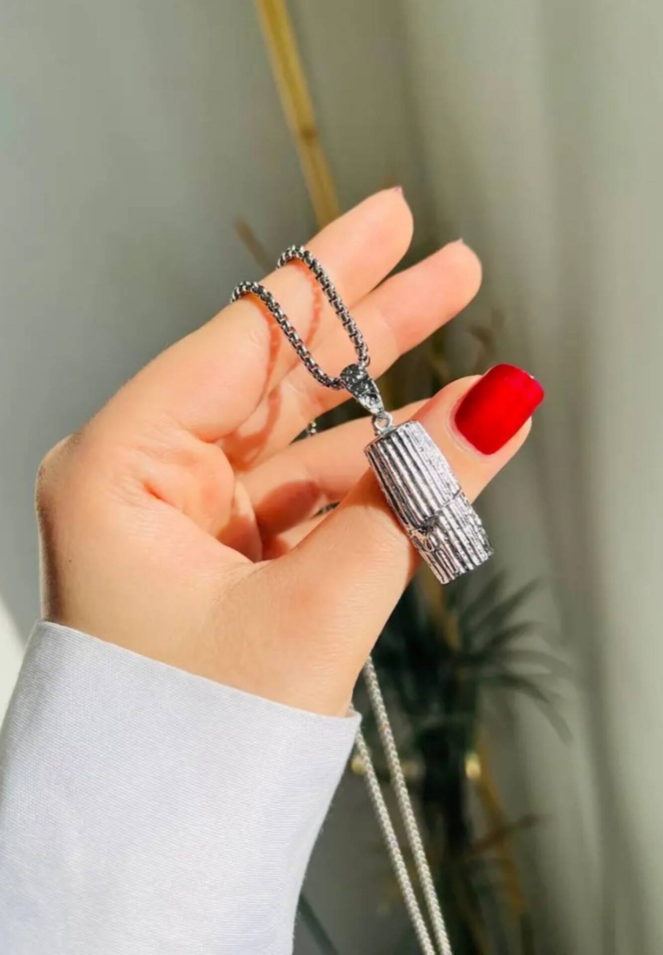گردنبند استیل منشور کوروش مردانه